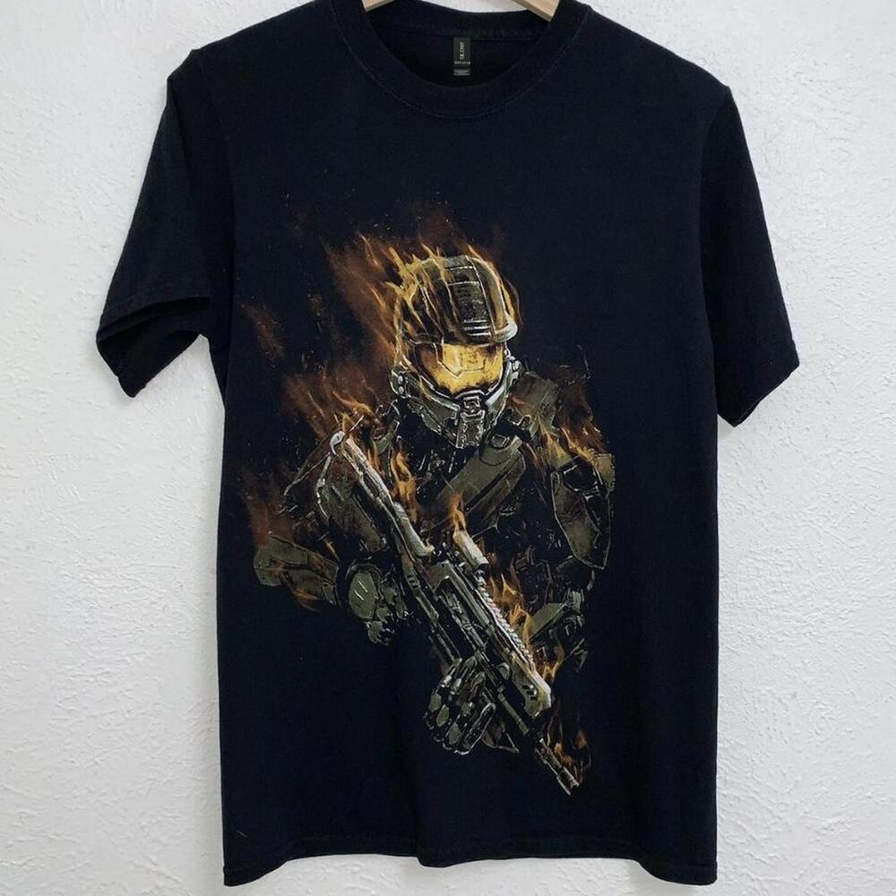 Master Chief Halo 3 Black Graphic Tee